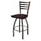Holland Bar Stool Co 36" Swivel Bar Stool, Bronze Finish, Dark Cherry Maple Seat 41036BZDCMpl - alternate 1